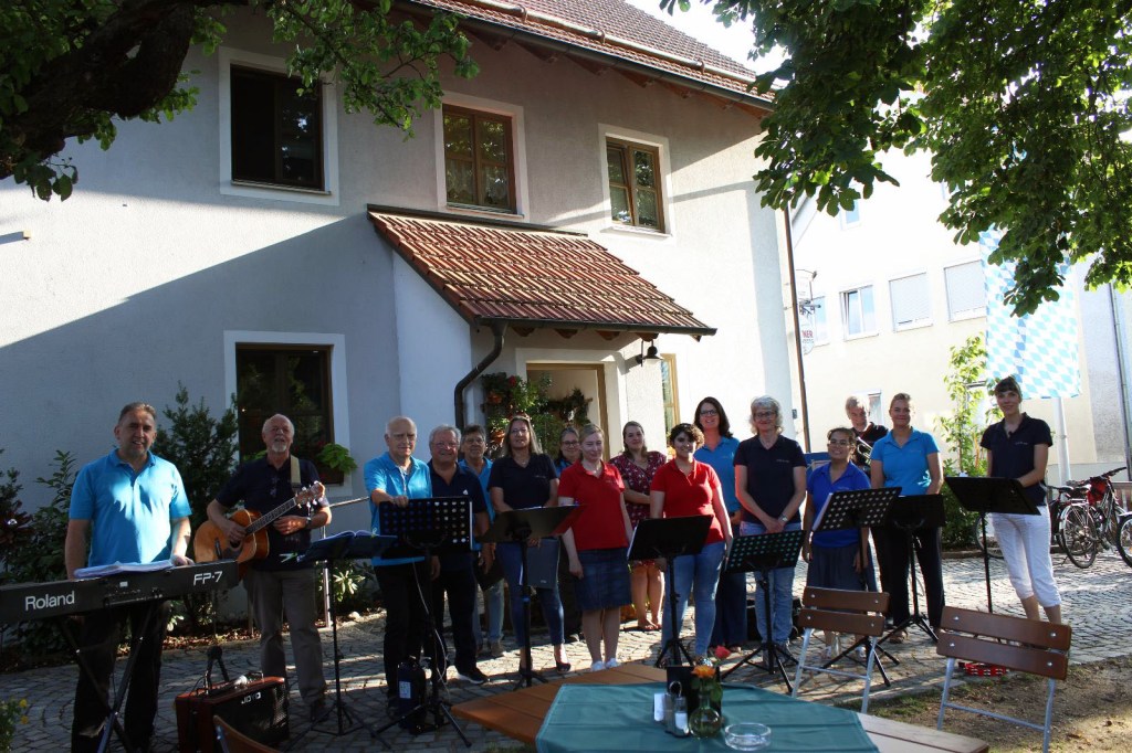 Biergarten Bomer Inkofen Gospelchor Konzert Call it out 